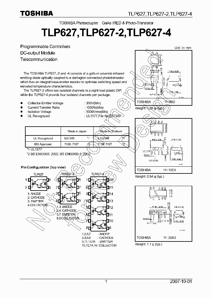 TLP627FT_7618156.PDF Datasheet