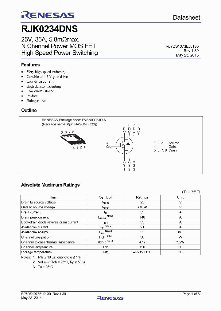 RJK0234DNS_7618507.PDF Datasheet