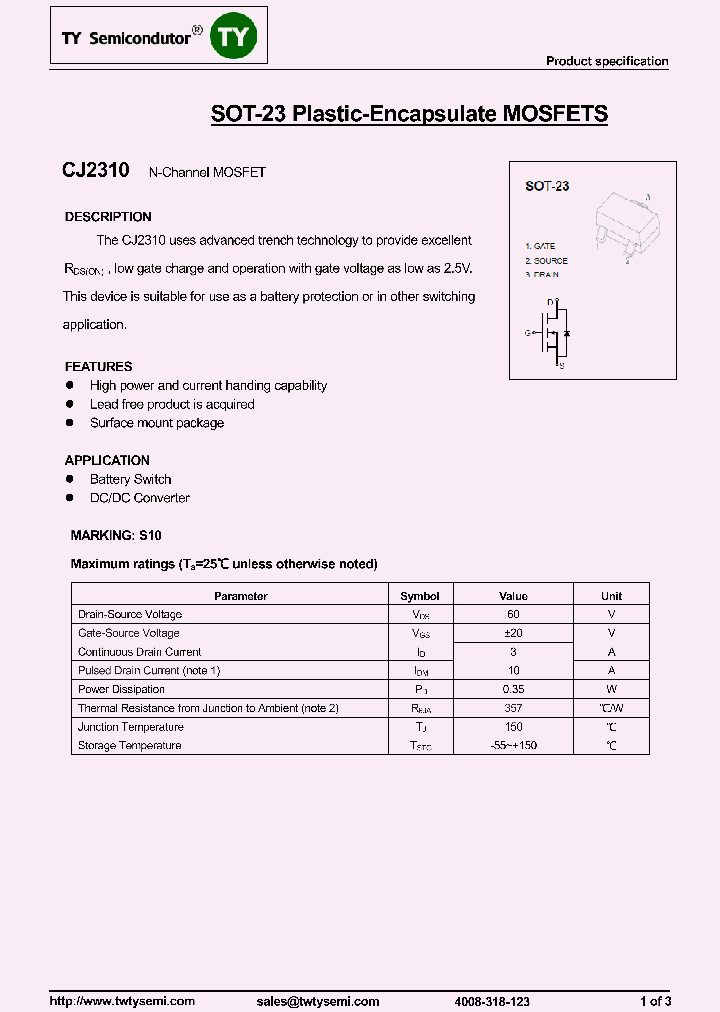 CJ2310_7620783.PDF Datasheet