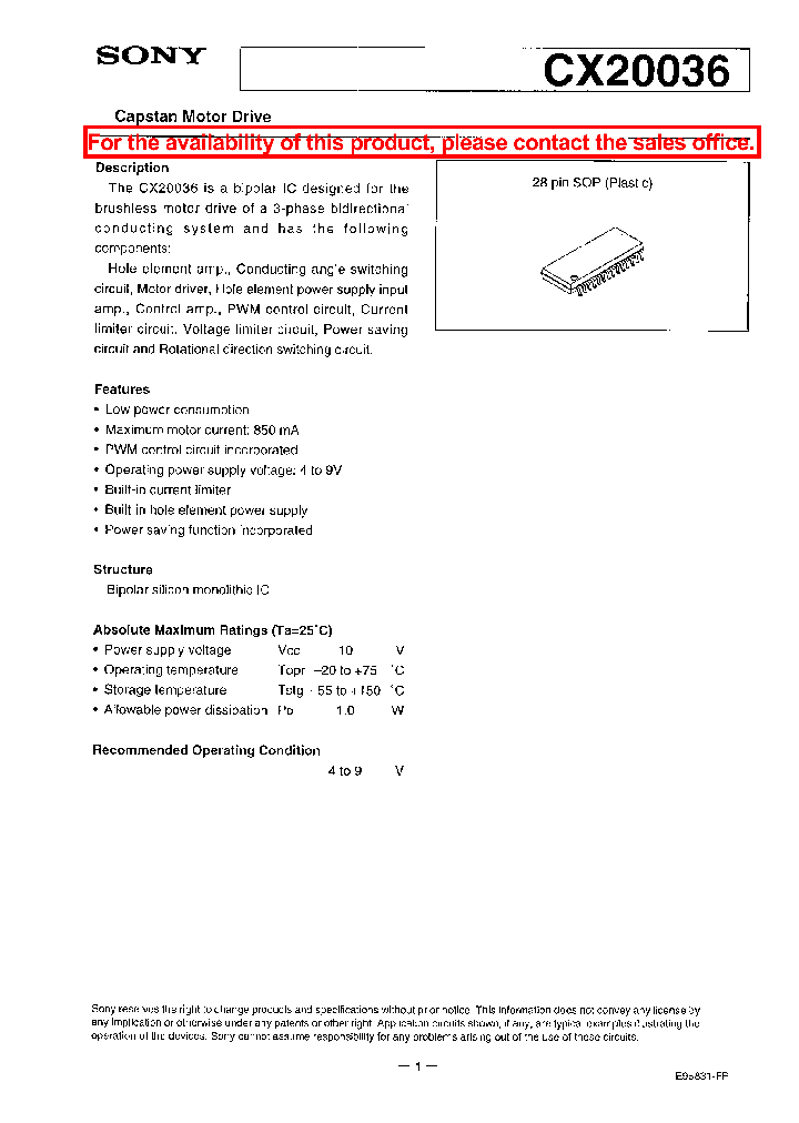 CX20036_7621418.PDF Datasheet
