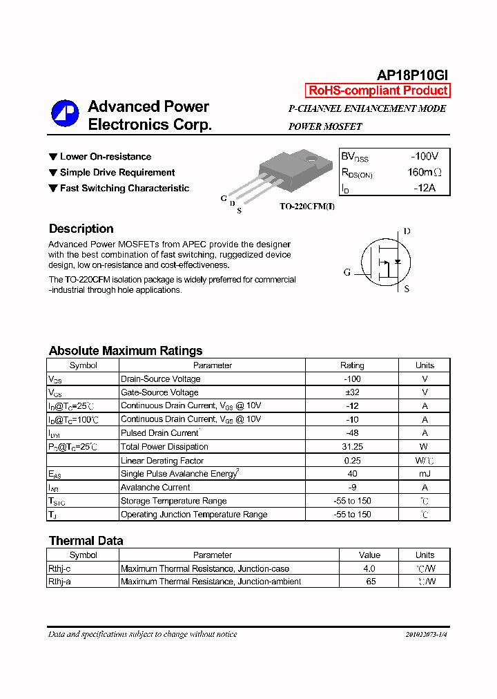 AP18P10GI_7623460.PDF Datasheet