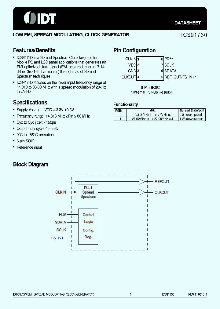 ICS91730_7624336.PDF Datasheet