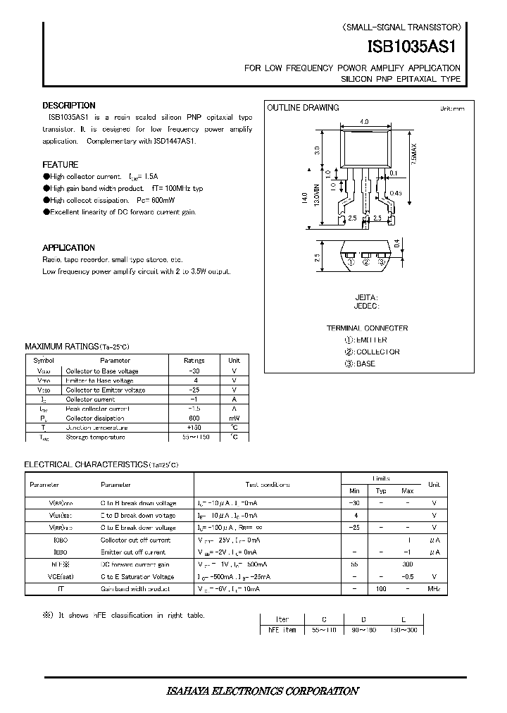 ISB1035AS1_7625010.PDF Datasheet