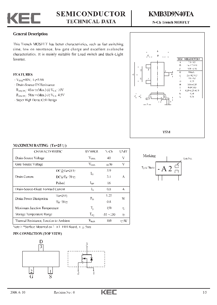 KMB3D9N40TA_7626385.PDF Datasheet