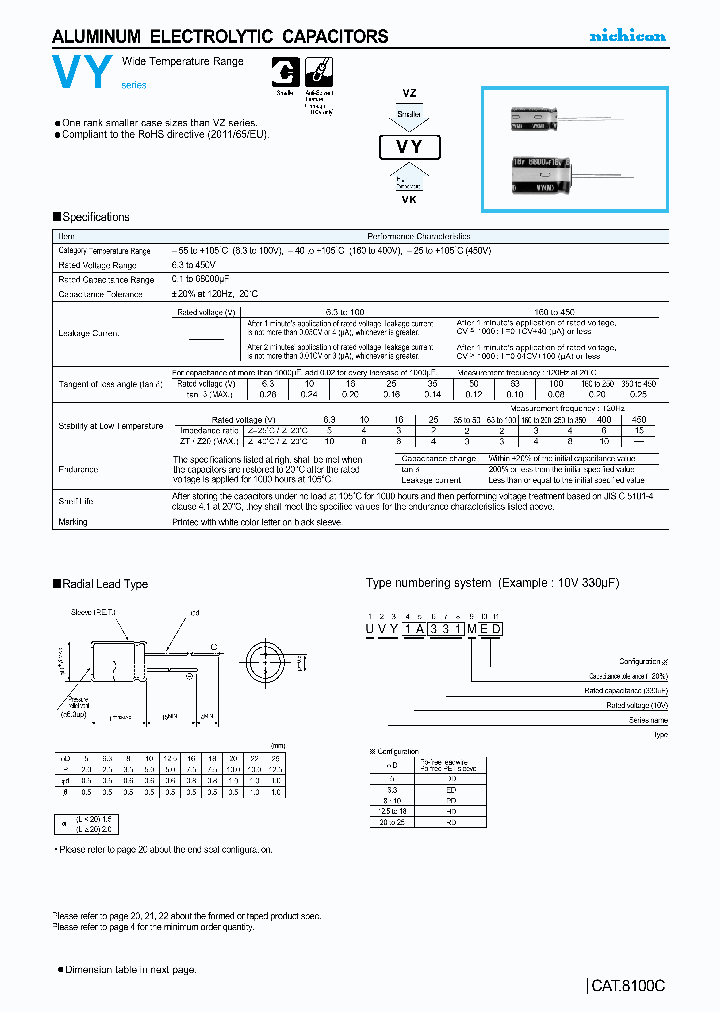 UVY1E221MED1TA_7626547.PDF Datasheet