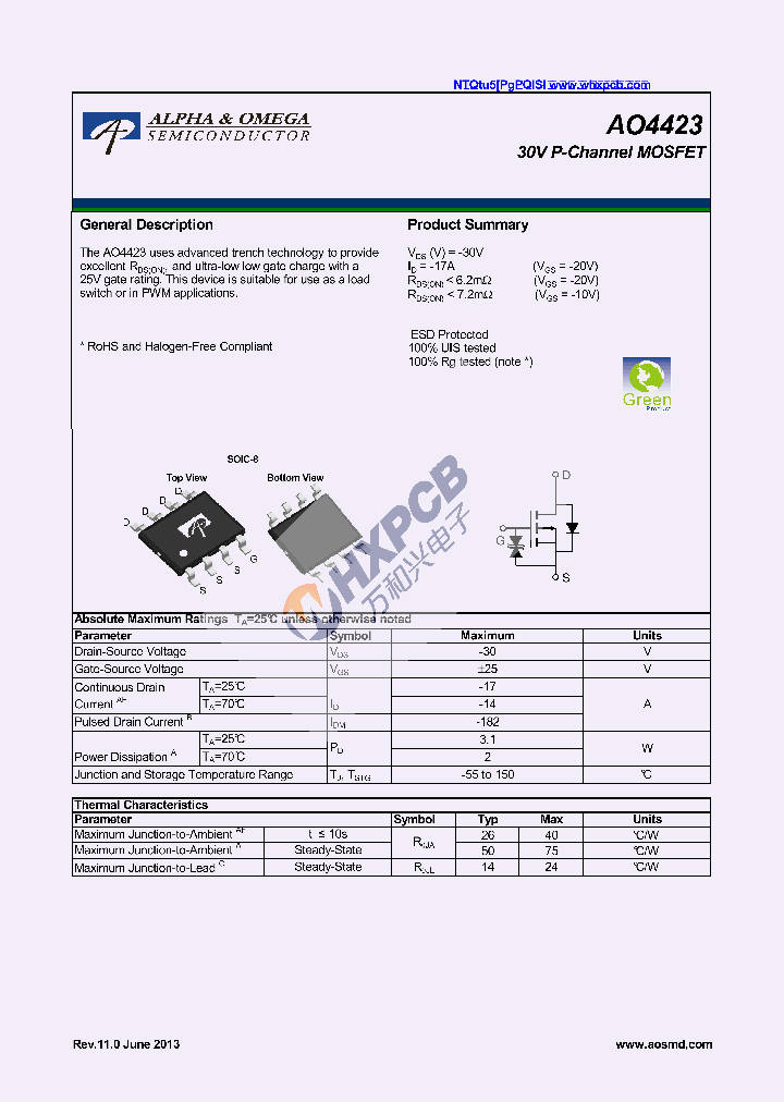 AO4423_7627034.PDF Datasheet