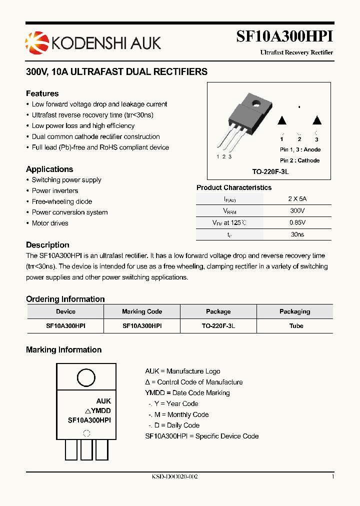 SF10A300HPI_7628431.PDF Datasheet