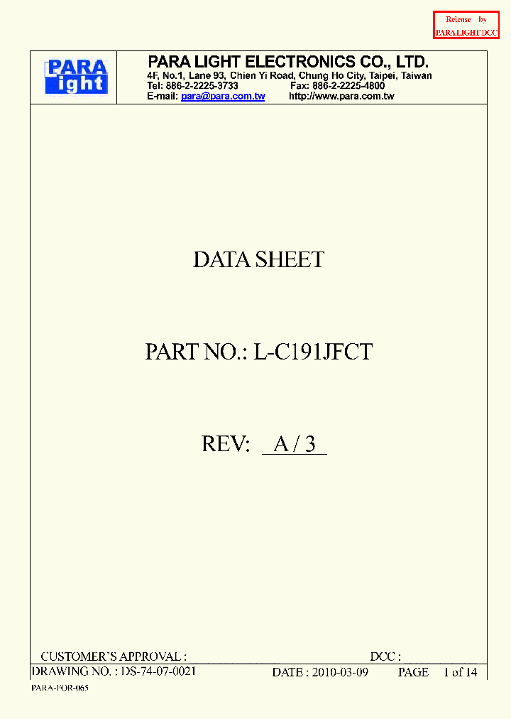 L-C191JFCT_7628962.PDF Datasheet