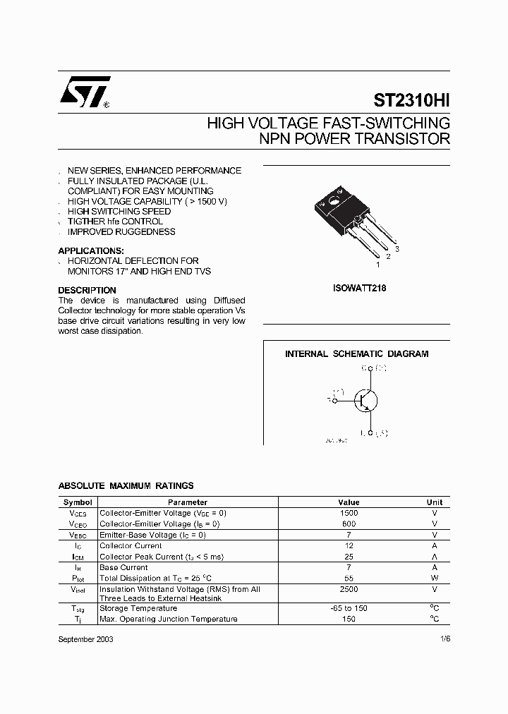 ST2310HI_7629514.PDF Datasheet