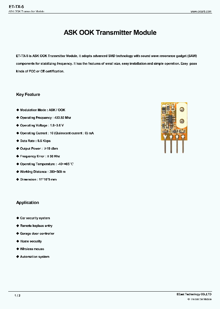 ET-TX-5_7631122.PDF Datasheet