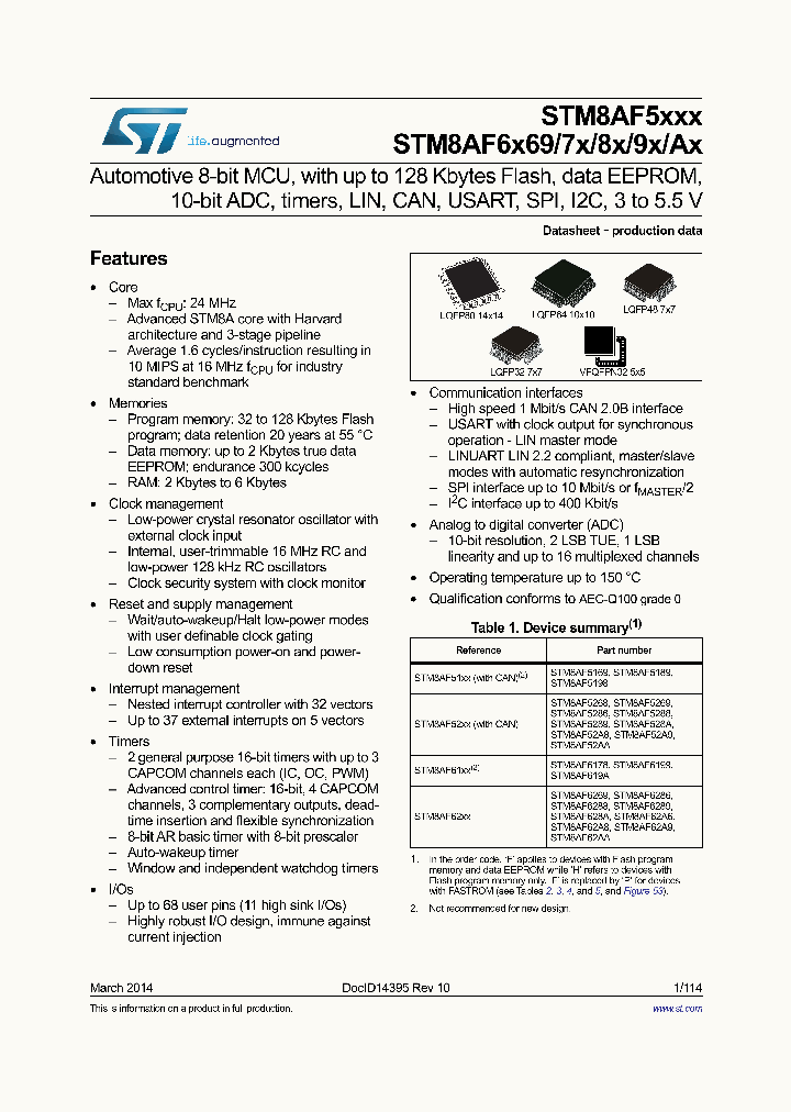 STM8AFHP5169_7633088.PDF Datasheet
