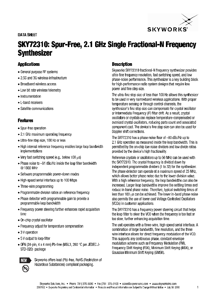 SKY72310_7633119.PDF Datasheet