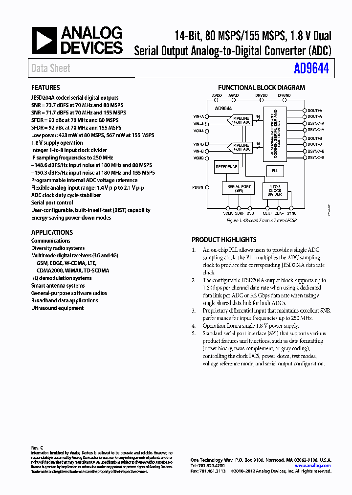 AD9644-155KITZ_7633899.PDF Datasheet