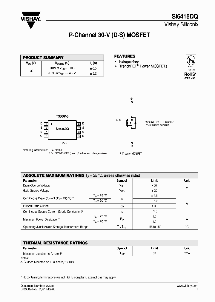 SI6415DQ-T1_7634166.PDF Datasheet