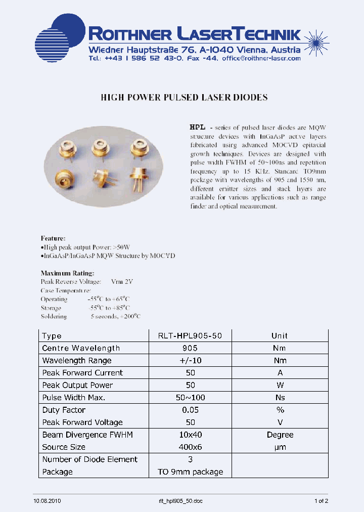 RLT-HPL905-50_7638971.PDF Datasheet