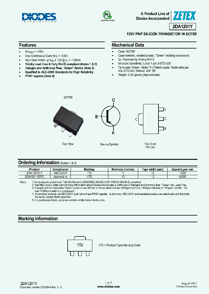 2DA1201Y-7_7639722.PDF Datasheet