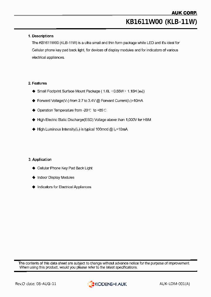 KB1611W00_7639850.PDF Datasheet