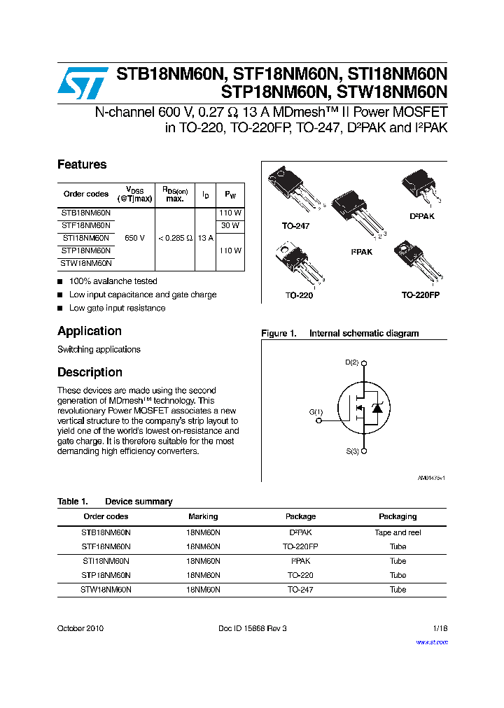 STW18NM60N_7643463.PDF Datasheet