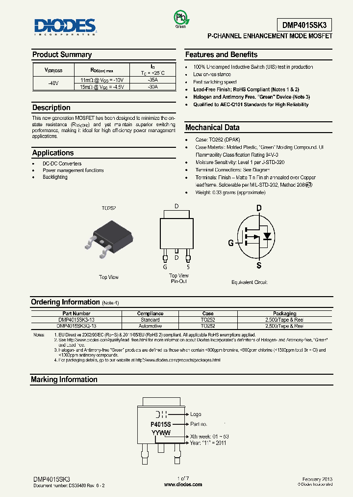 DMP4015SK3Q-13_7644763.PDF Datasheet