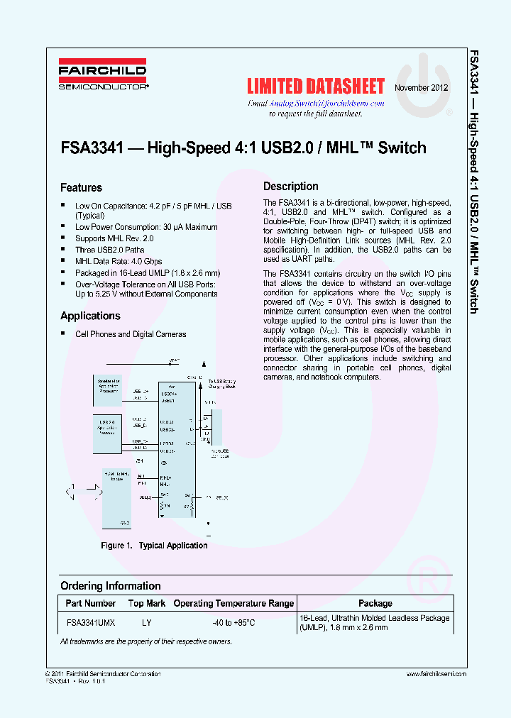 FSA3341UMX_7645329.PDF Datasheet
