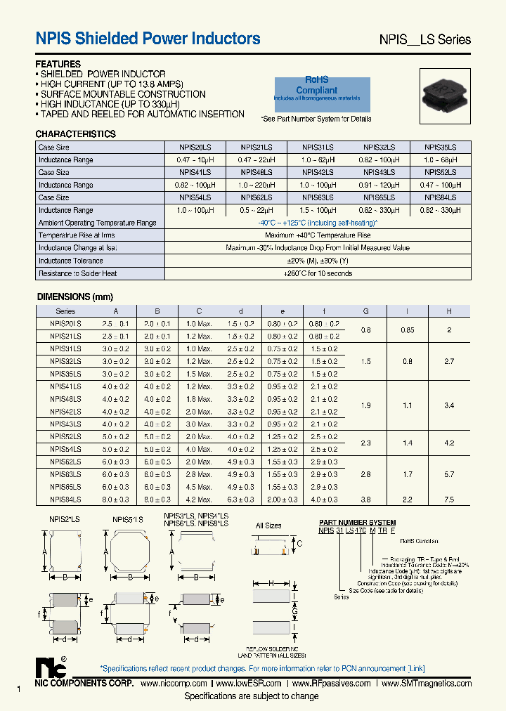 NPIS31LS270MTRF_7646423.PDF Datasheet