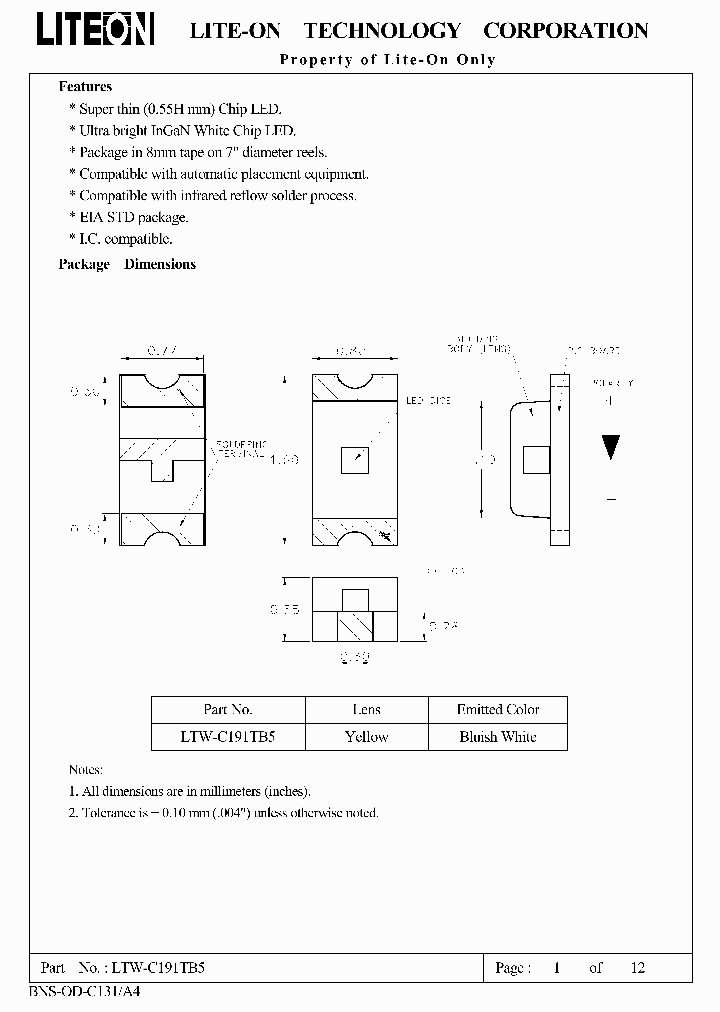 LTW-C191TB5_7648305.PDF Datasheet