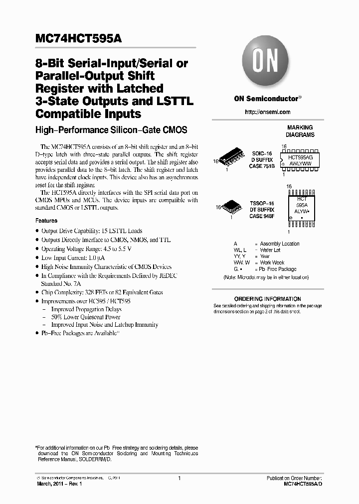 MC74HCT595ADG_7659009.PDF Datasheet
