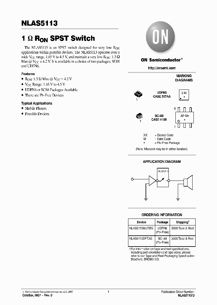 NLAS5113MUTBG_7661447.PDF Datasheet
