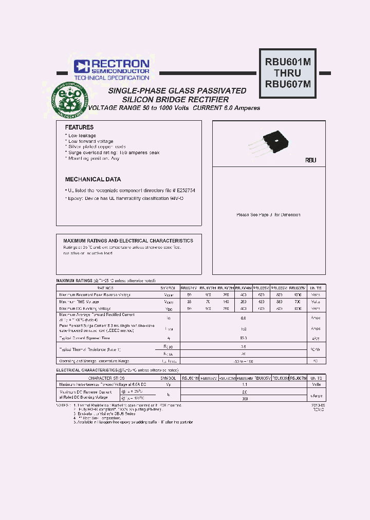 RBU601M10_7662549.PDF Datasheet
