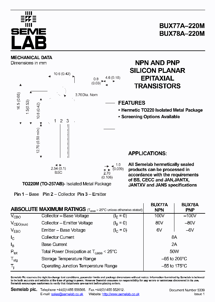 BUX77A-JQR-AR1_7663822.PDF Datasheet