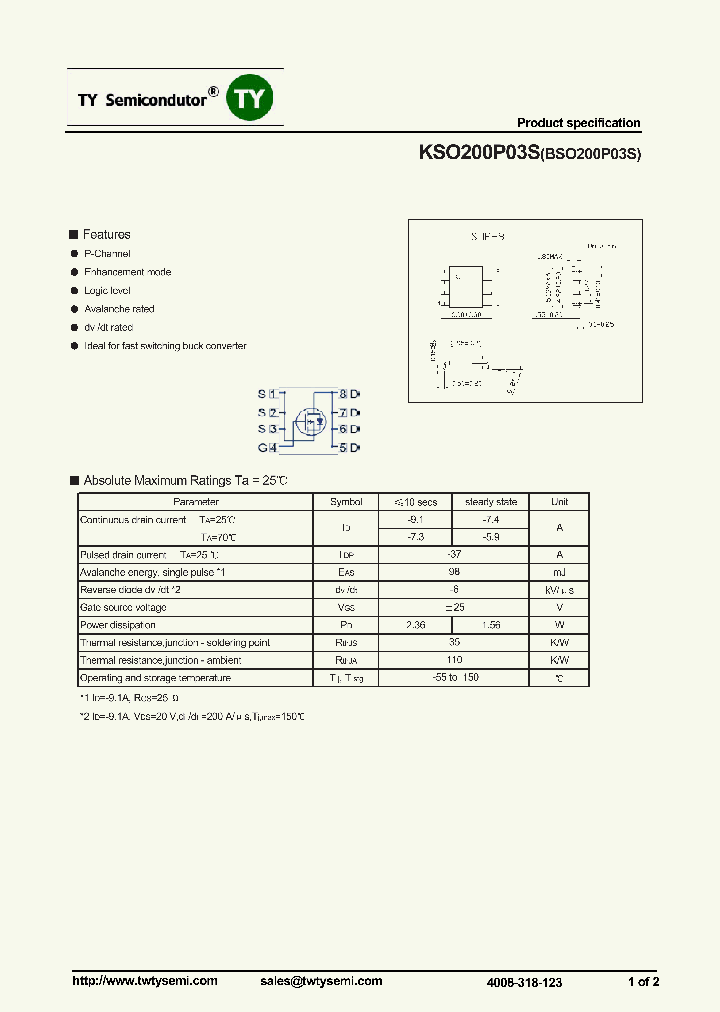 O200P03SBSO200P03S_7665667.PDF Datasheet