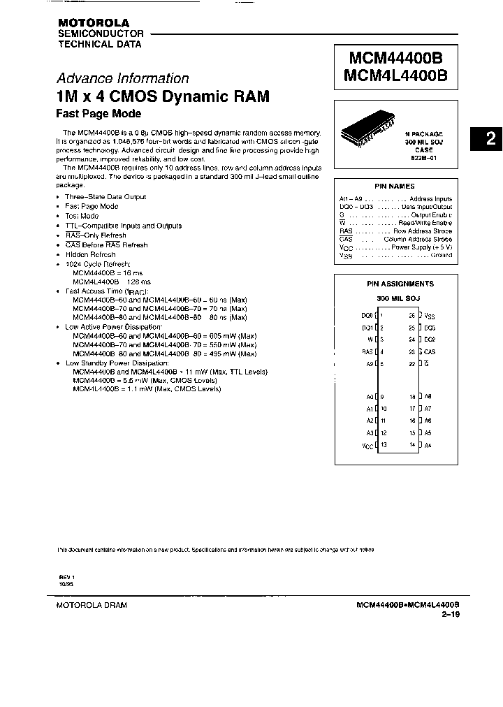 MCM44400BN70R2_7665892.PDF Datasheet