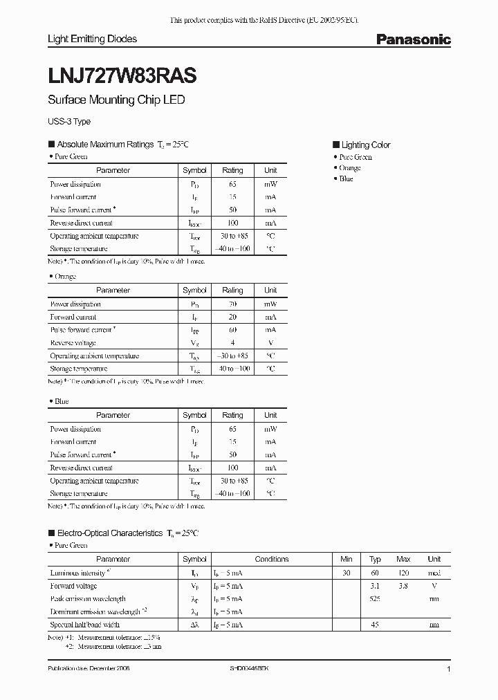 LNJ727W83RAS_7667447.PDF Datasheet