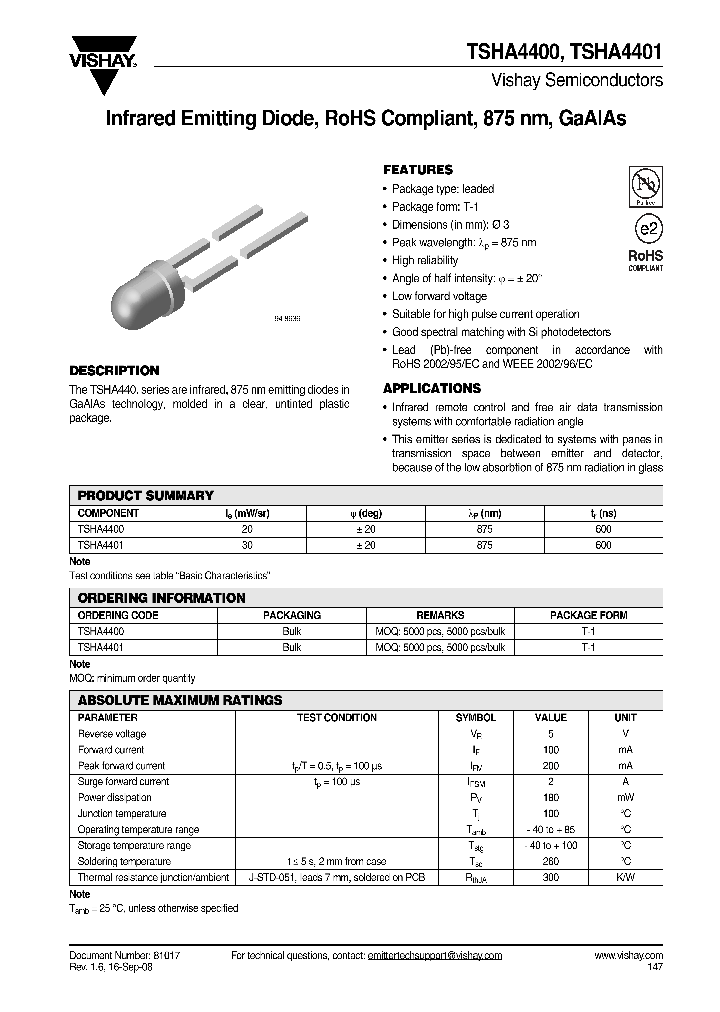 TSHA4400_7667788.PDF Datasheet