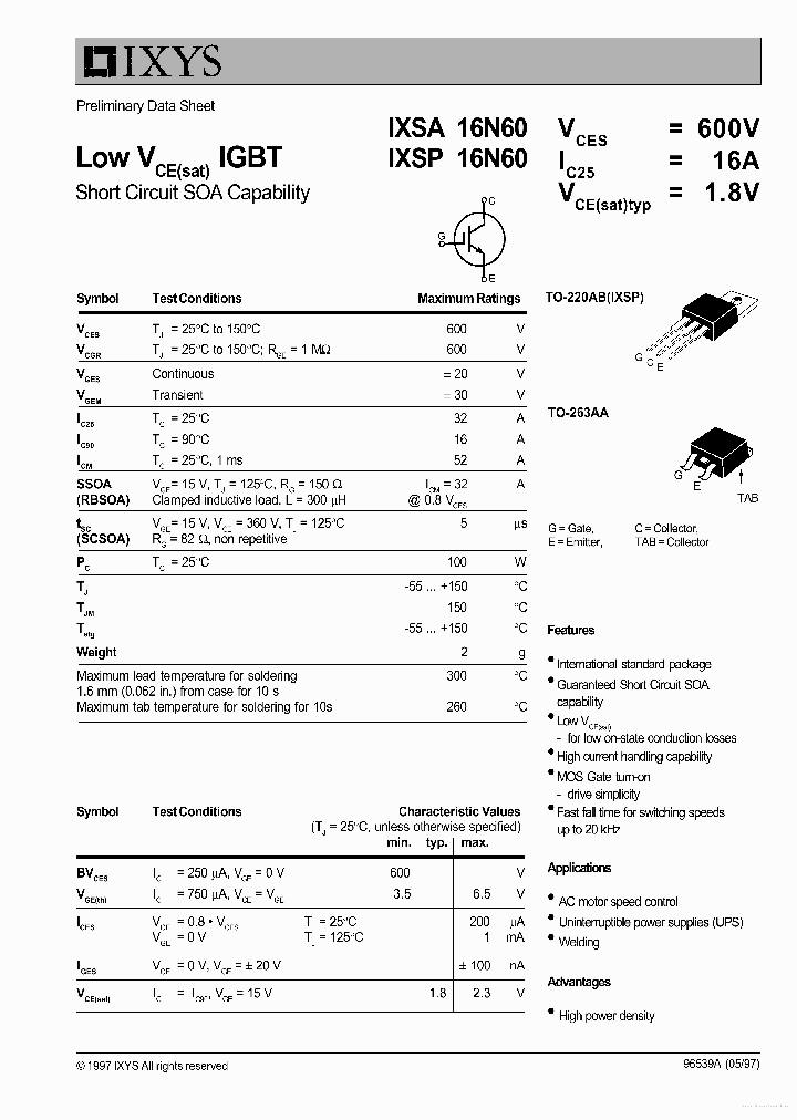 16N60_7667981.PDF Datasheet