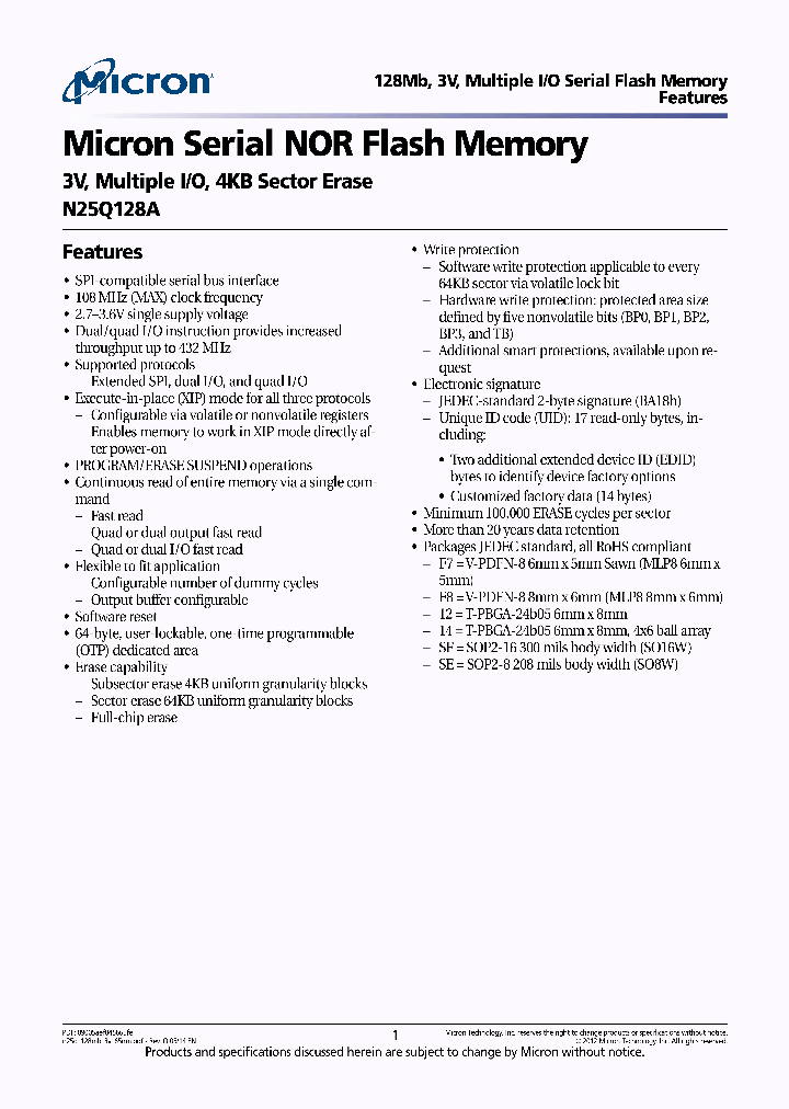 N25Q128A13ESE40E_7667969.PDF Datasheet