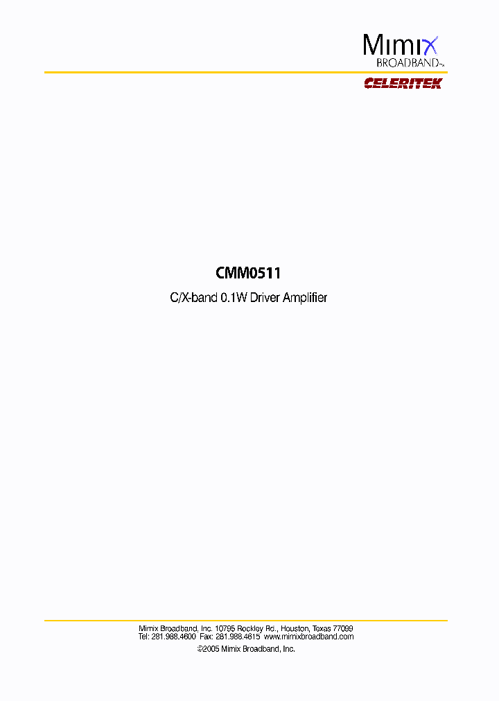 CMM0511_7668095.PDF Datasheet