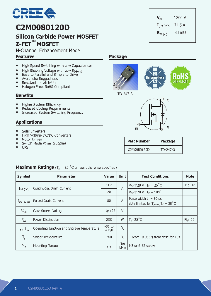 C2M0080120D_7668493.PDF Datasheet