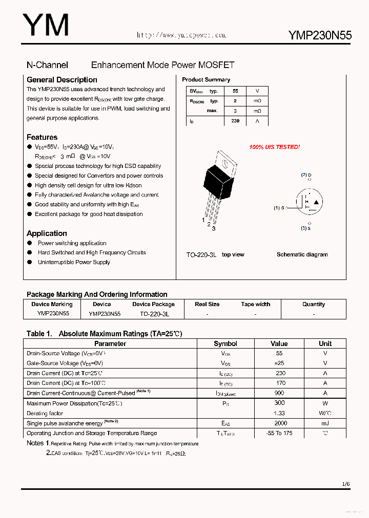 YMP230N55_7668976.PDF Datasheet