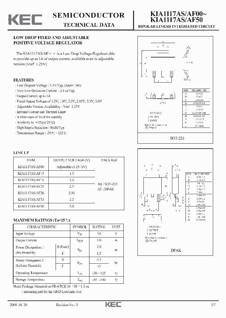 KIA1117AF00_7669162.PDF Datasheet