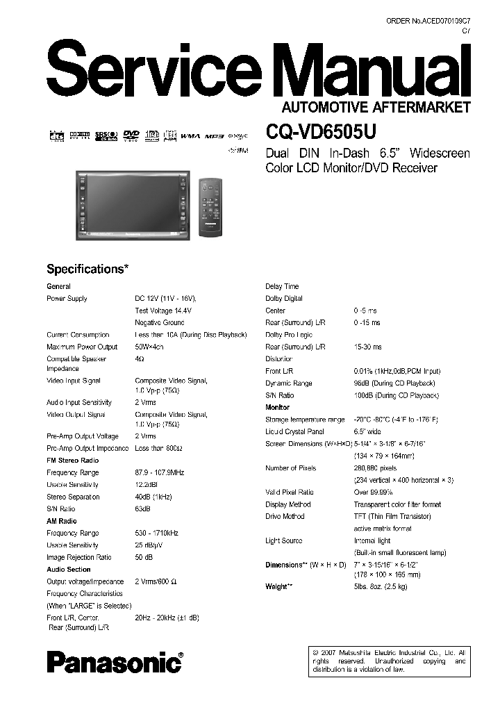 CQ-VD6505U_7669186.PDF Datasheet