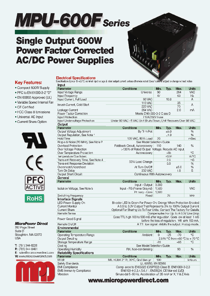 MPU600S12YFI_7670055.PDF Datasheet