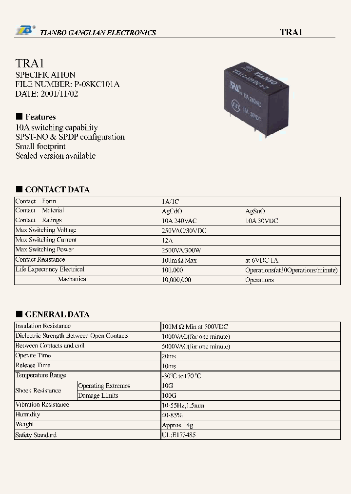 TRA1_7670187.PDF Datasheet