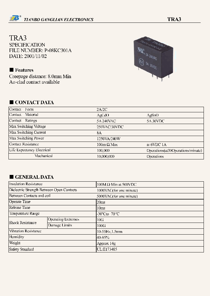 TRA3_7670190.PDF Datasheet