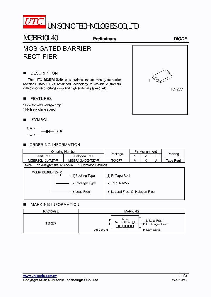 MGBR10L40_7670585.PDF Datasheet
