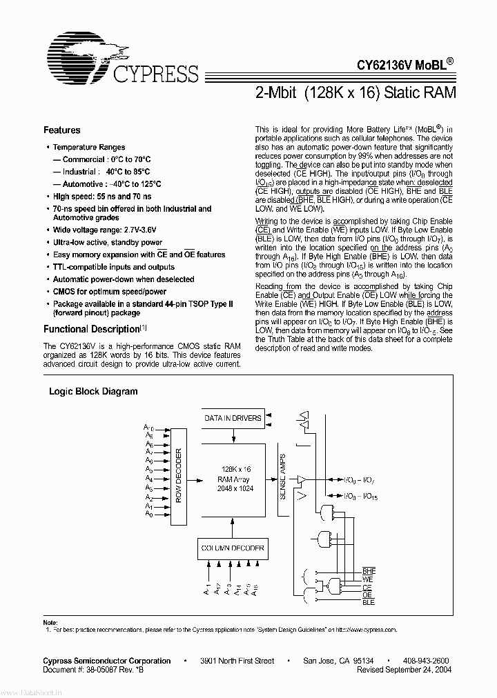 CY62136V_7670634.PDF Datasheet