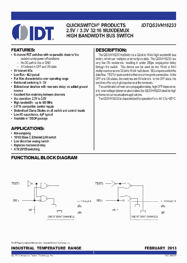 IDTQS3VH16233PAG8_7670896.PDF Datasheet