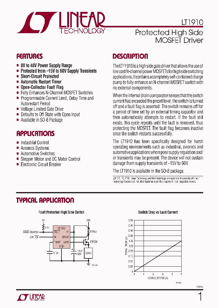 LT1910IS8TR_7671738.PDF Datasheet