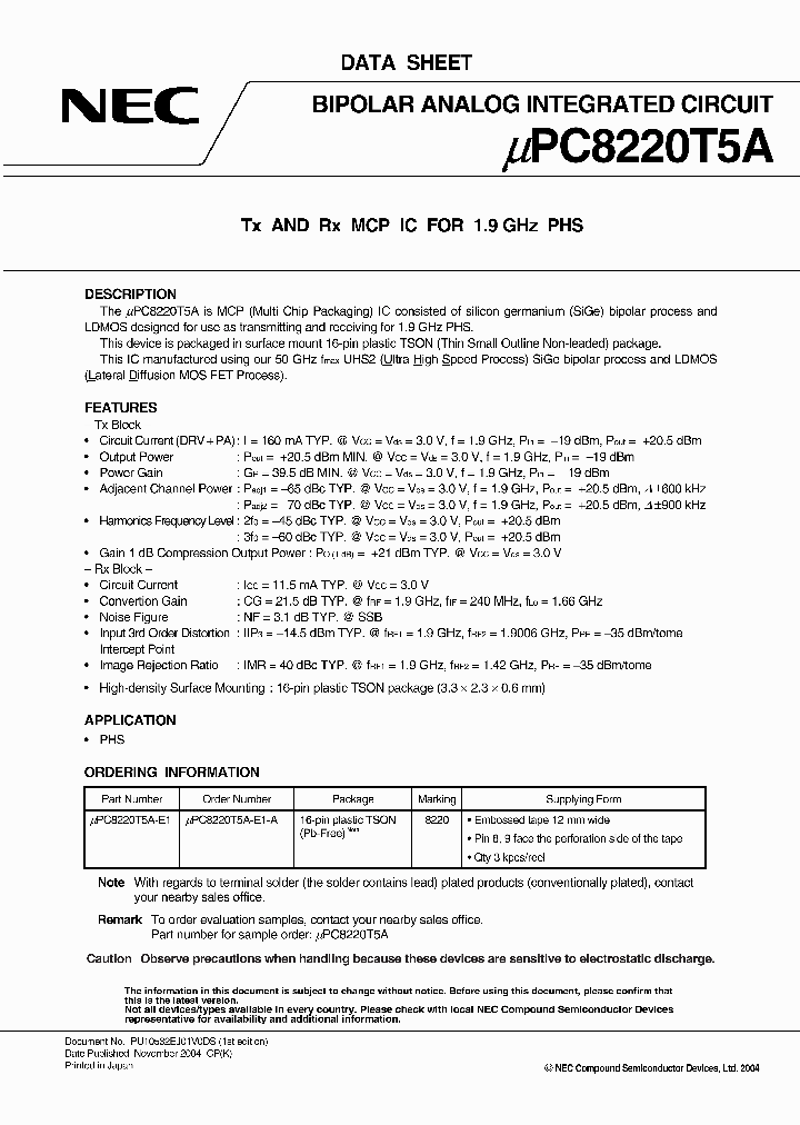 UPC8220T5A-E1-A_7671963.PDF Datasheet