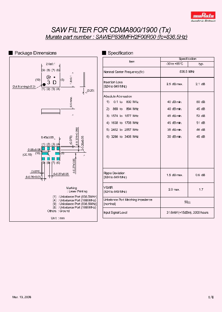 SAWEP836MFH2F00R00_7673021.PDF Datasheet